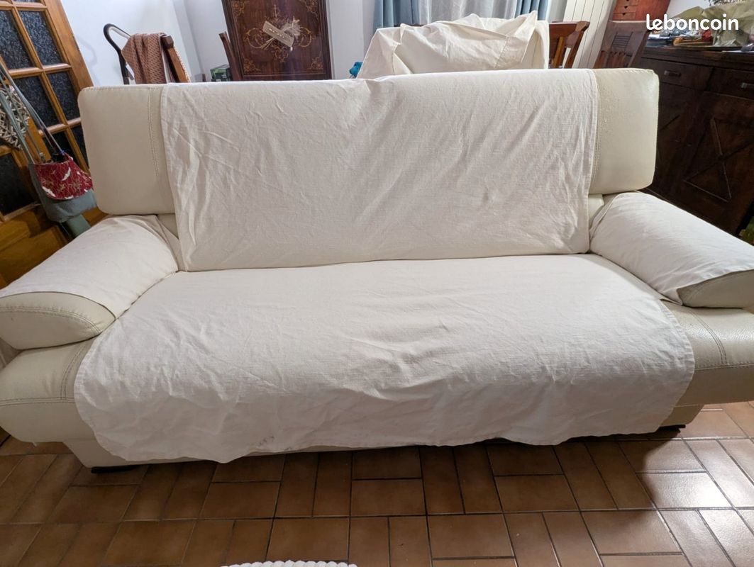 Canapé blanc (image 5)