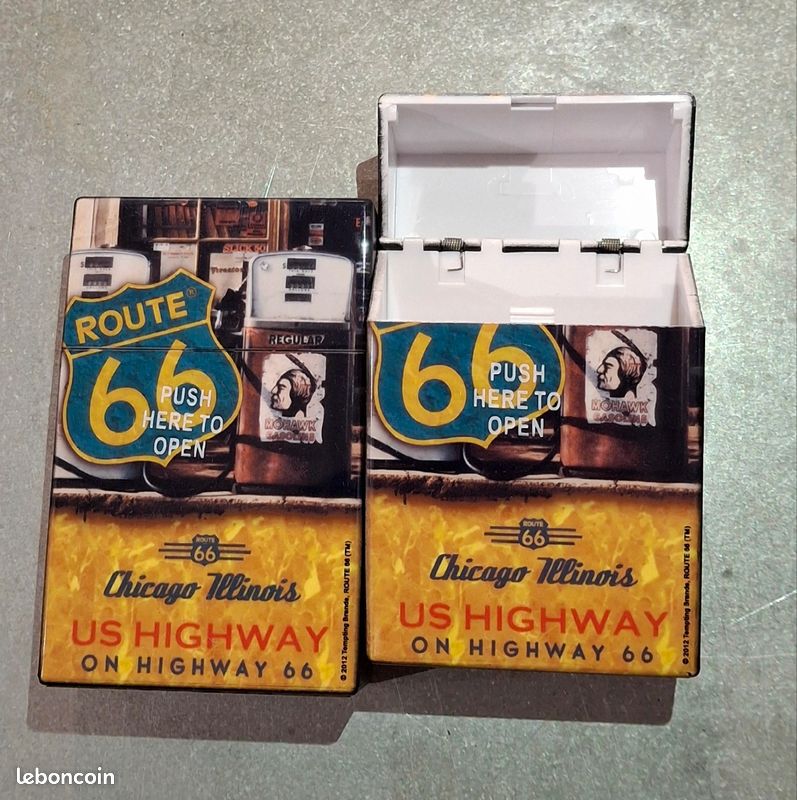 route 66 cigarettes Boite à cigarettes thème 