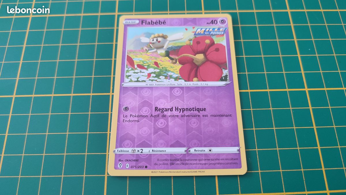 071/203 Carte Pokémon Flabébé commune reverse Epée et Bouclier EB07 Evolution Céleste #B10 (image 1)