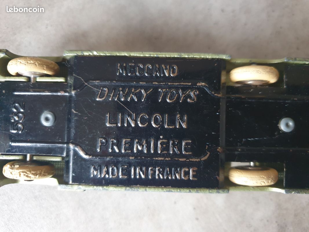 Dinky 532 France - Lincoln Première Bleu Soutenu, Toit Argenté, échelle 1:43, Rare
