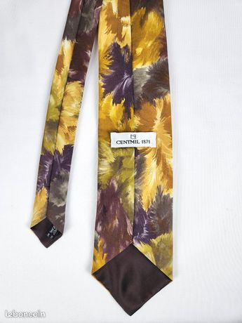 Cravate De Luxe Segni E Disegni - Satin Jaune Uni - Faite Main En Italie - Neuve Avec étiquettes