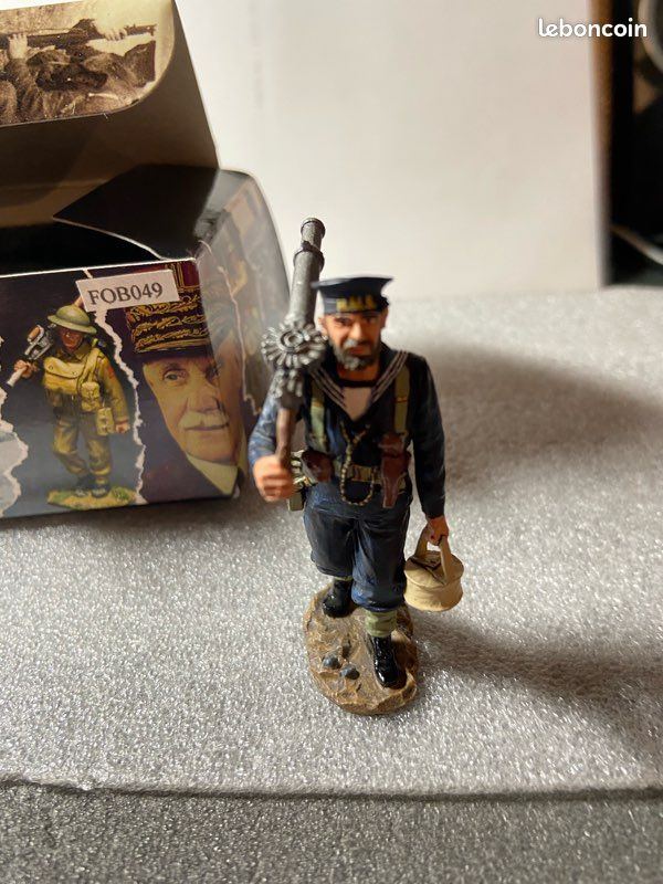 Figurine King & Country FOB 007 – Soldat Britannique Seconde Guerre, échelle 1:32, Retiré