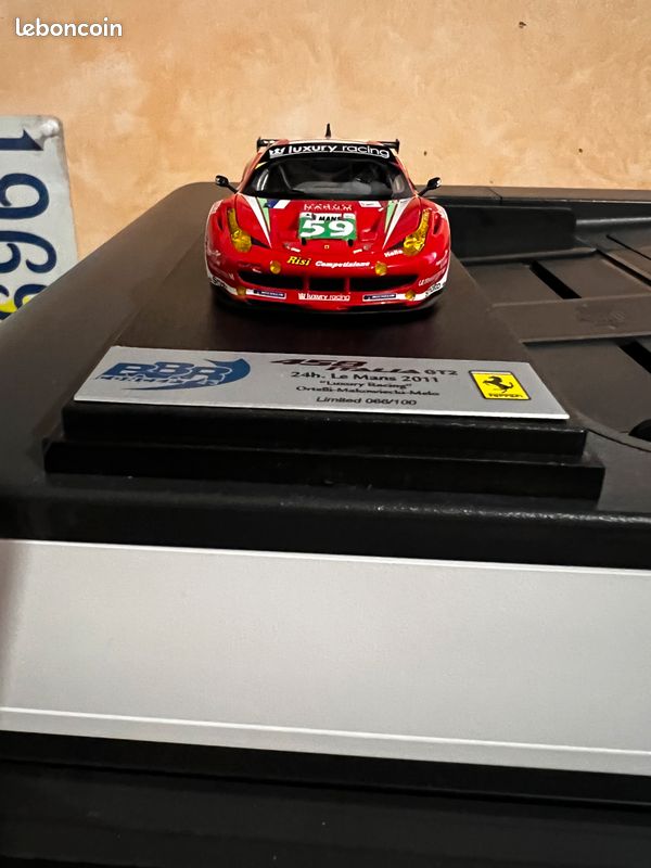 1/12 Spark 2023 Ferrari 499P Winner Le Mans 24h #51 A. Pier Guidi - J. Calado - A. Giovinazzi Car Model