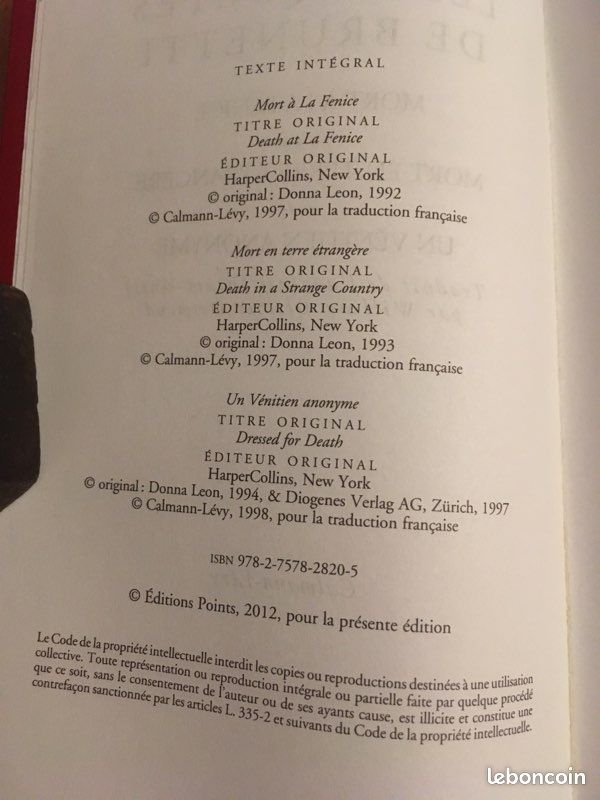 Les enquêtes de Brunetti. D.Leon (image 5)