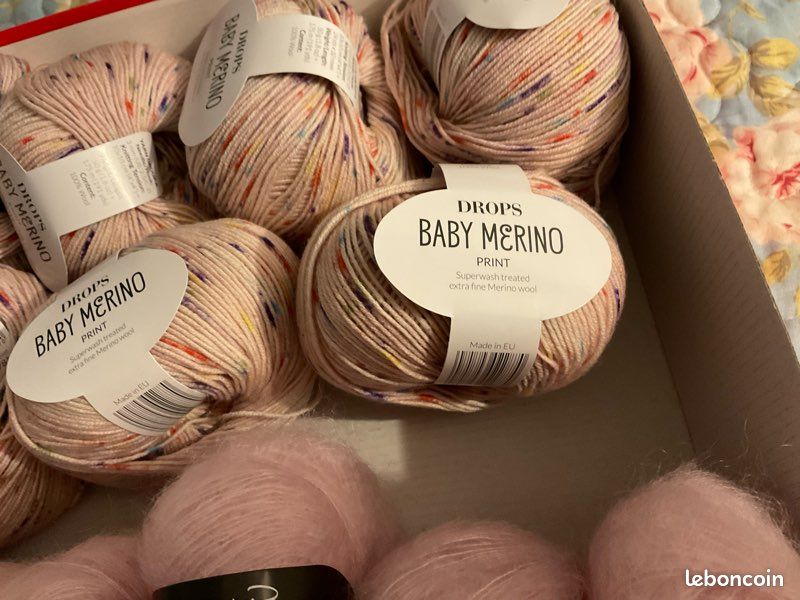 Pelotes De Laine BABY MERINOS DROPS Couleur Violette - Douceur Garantie