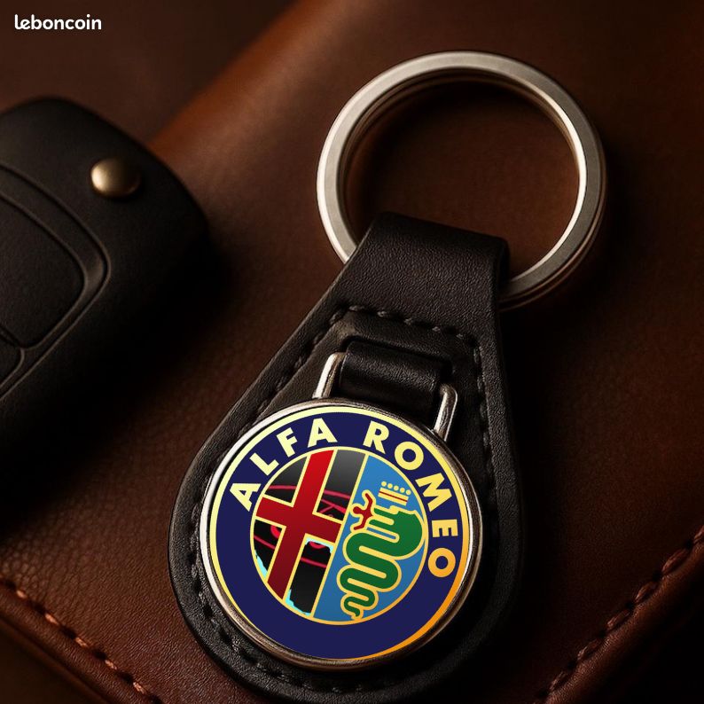 Porte-clés en métal d'origine Alfa Romeo