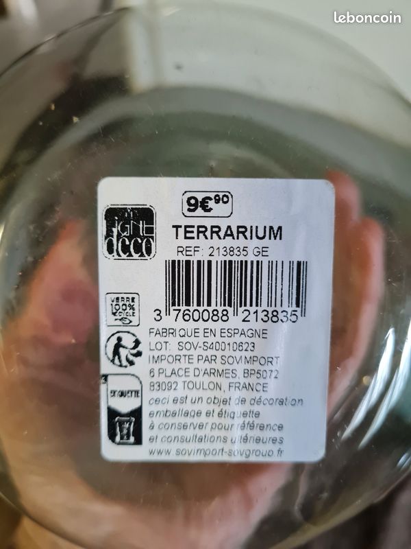 Lot de 2 terrariums (image 5)