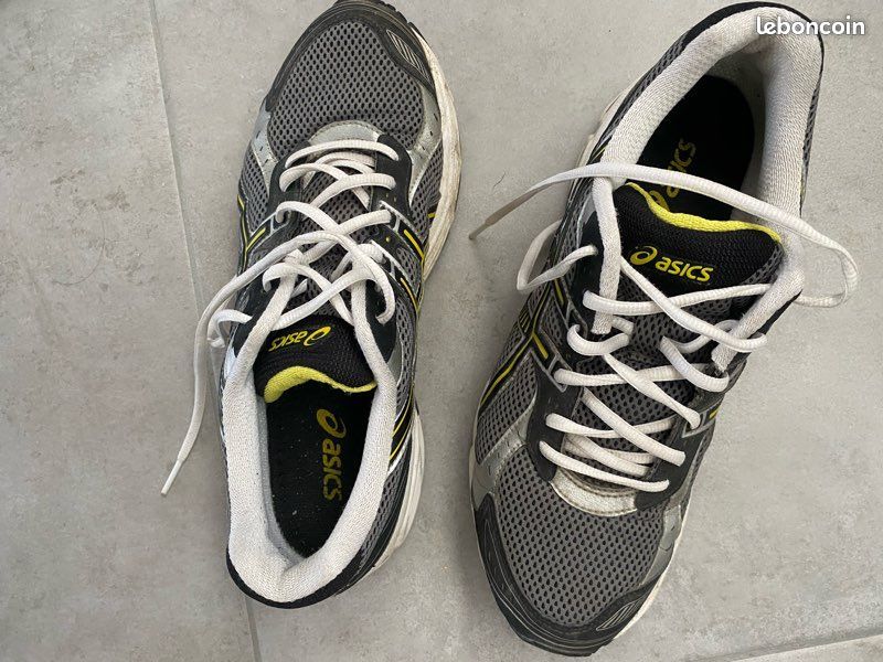 ASICS gel Blackhawk anthracite jaune Sport Plein air