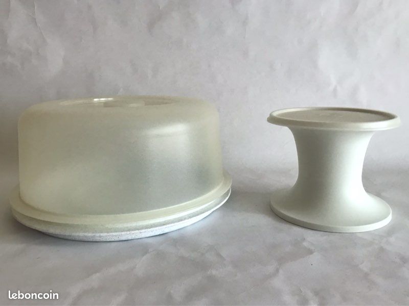 Neuf- Ensemble grand compotier magique : socle + grand plat de présentation cloché, Tupperware (image 12)