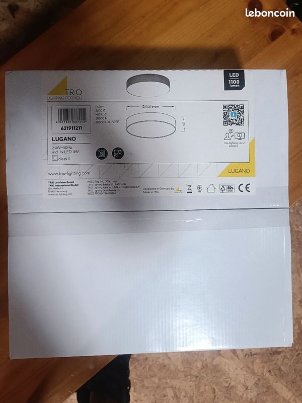Plafonnier led tissu Abat jour (image 4)