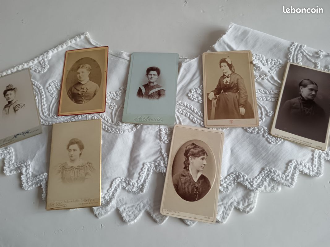 Collection de photographies anciennes format cabinet, début XXe siècle
