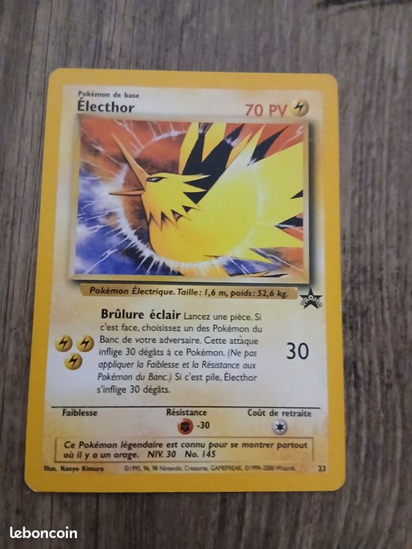 Lots de Cartes pokémon légendaires promo 1995 1st edition (image 1)