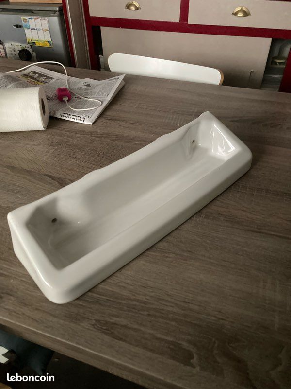 Tablette salle de bain porcelaine (image 2)