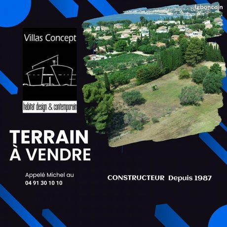 Terrain 600 m² Sanary Sur Mer
