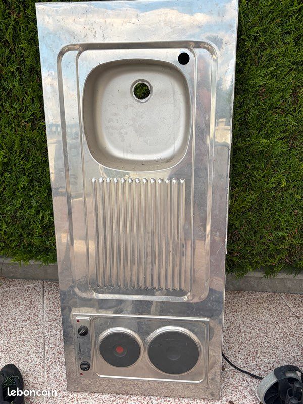 Évier plaque inox (image 1)