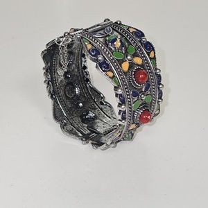 Bracelet Ethnique Berbère En Argent 600 – Pièce Vintage Rare, Occasion Bon état
