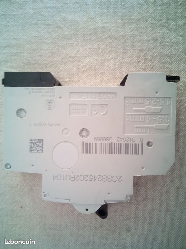 Disjoncteur ABB 10A mono 4,5kA (image 3)