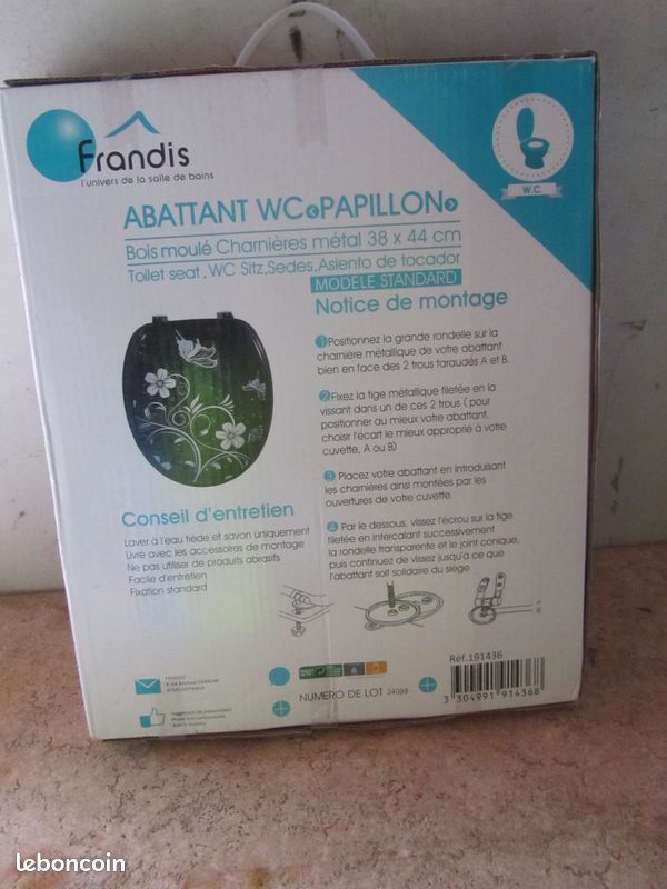 Charnières Métal Frandis Abattant Wc Abattant Toilette Wc Neuf