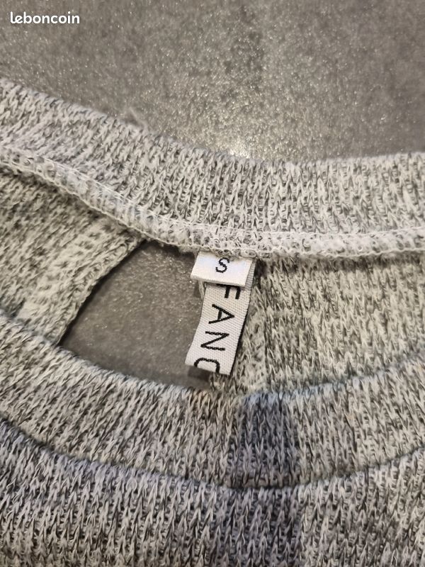 Robe hiver grise taille S (image 2)