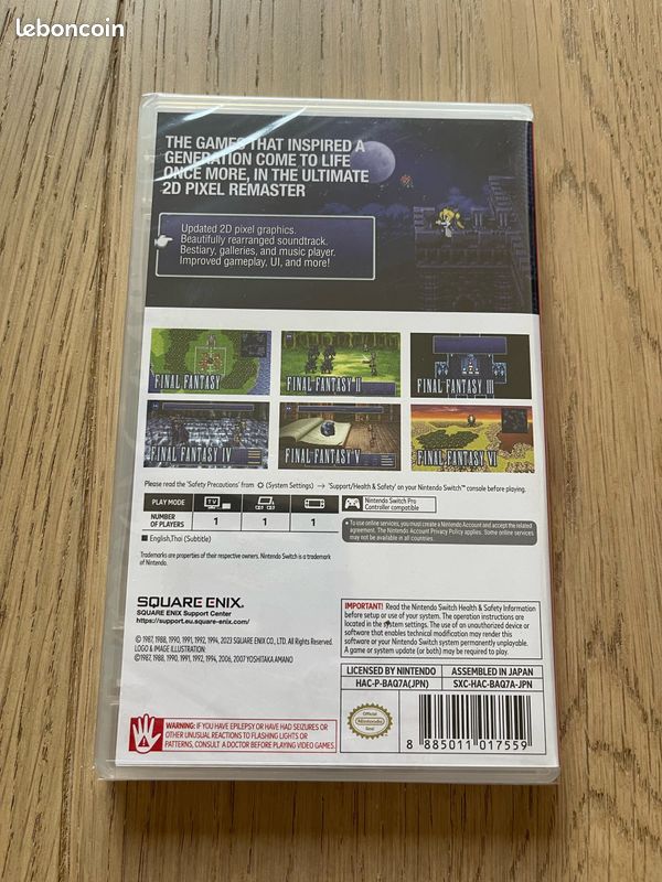 Final Fantasy I-VI Pixel Remaster Collection - Switch (neuf ss blister) (image 2)