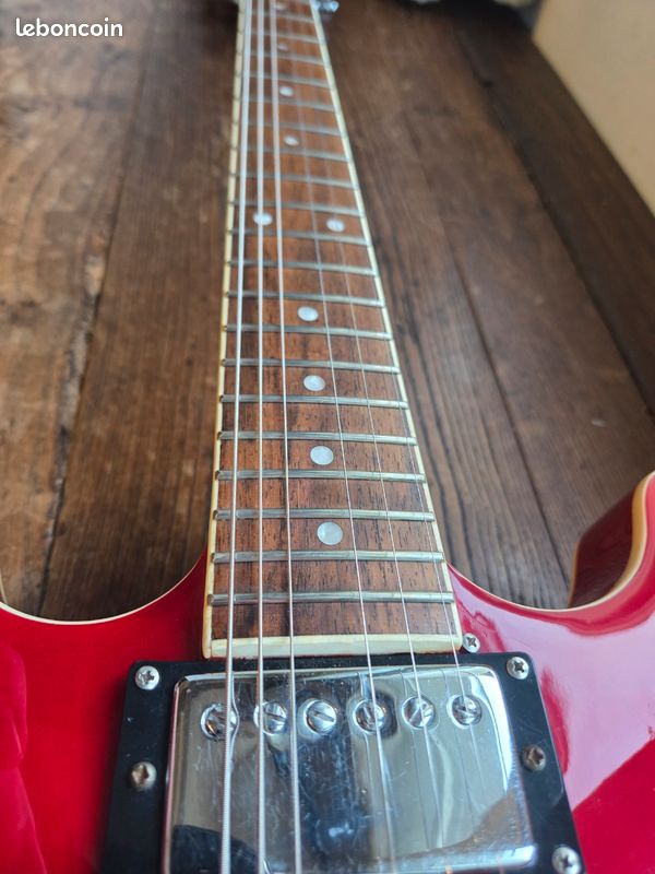 [VDS/ECH] 🎸 Guitare électrique Harley Benton Vintage Series HB-35 Cherry – Demi-caisse type ES335 (image 9)