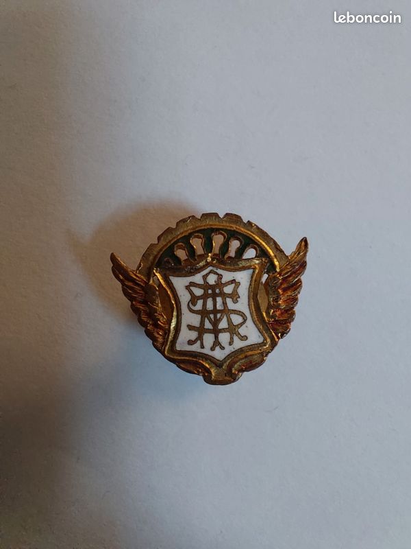 Broche Insigne De Fonction Ancien En Laiton émaillé - Administrateur - Occasion Bon état