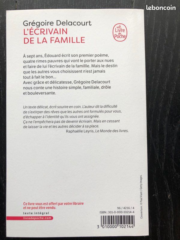 Livre « l’écrivain de la famille » (image 2)