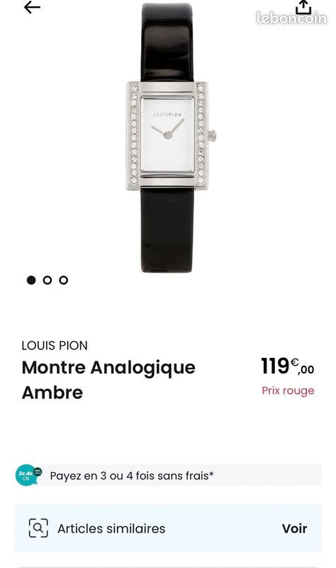 Montre quartz Louis Pion Montres Bijoux