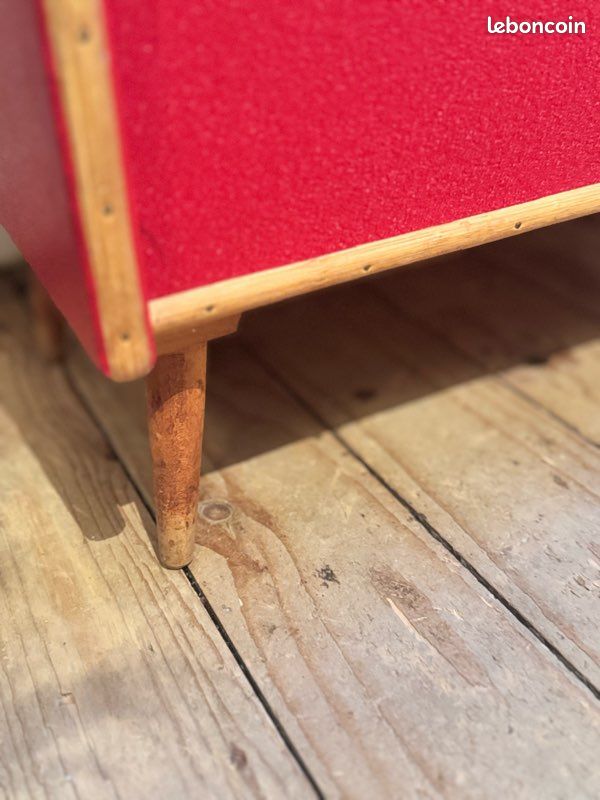 Table de chevet travailleuse ou coffre à jouets vintage (image 4)