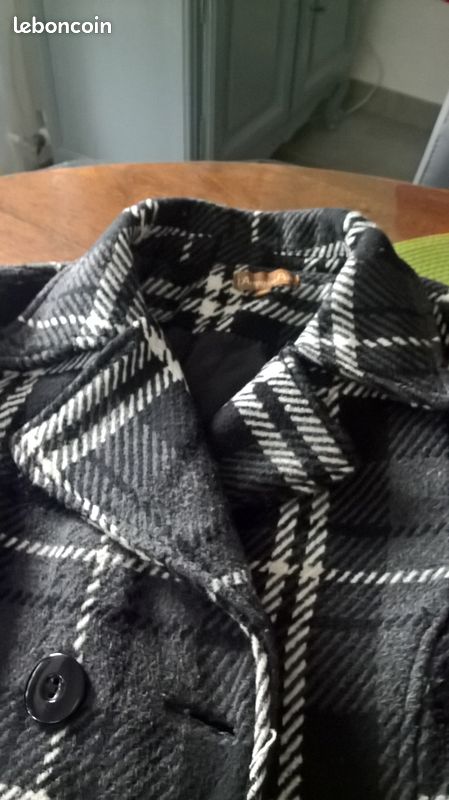 Manteau noir et blanc (image 3)