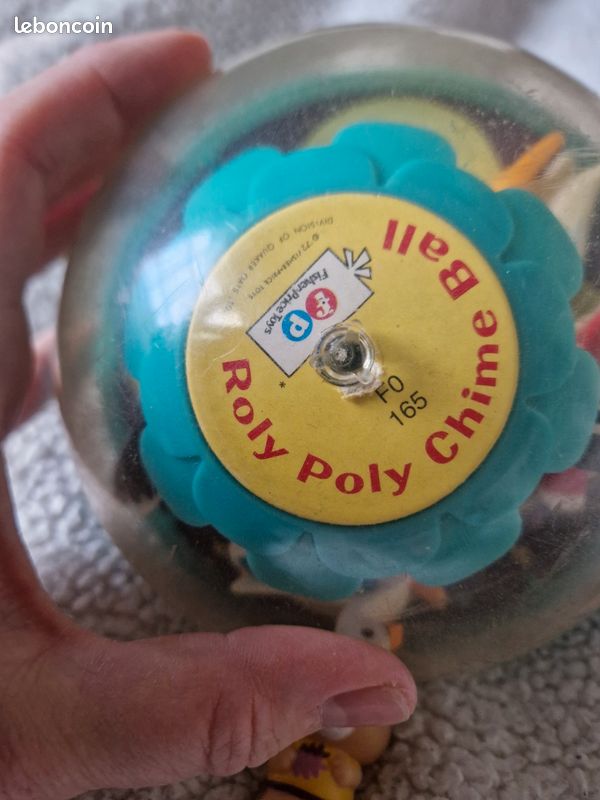Jouet vintage fisher price carroussel culbuto poly roly ideal collectionneur (image 6)