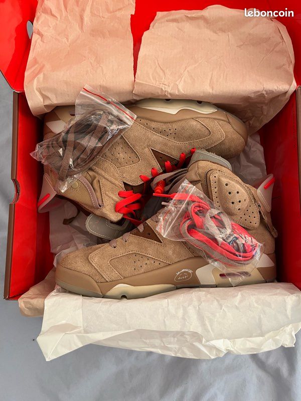 J6 Travis Scott Khaki Air Jordan Rétro Travis Scott British Khaki