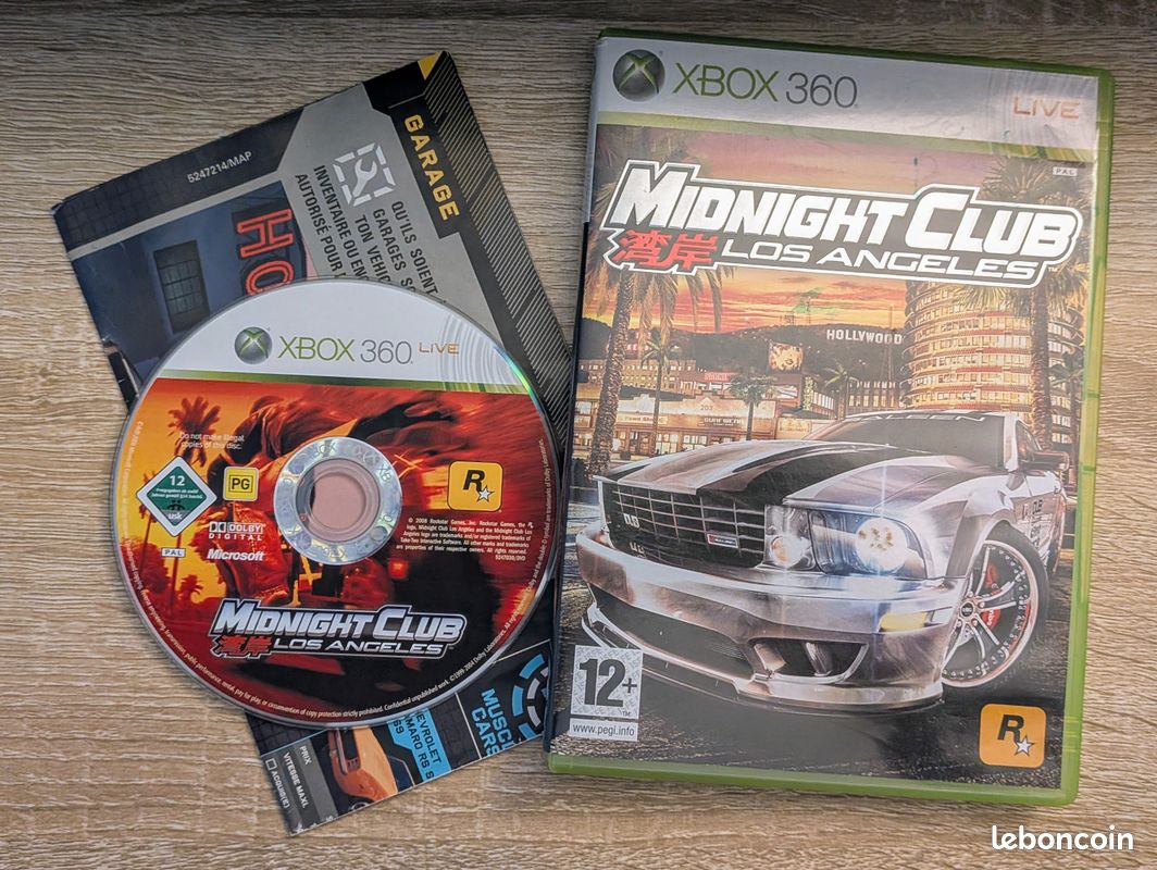 Jeu Midnight Club Los Angeles (PAL) Sur Xbox 360 - Très Bon état - Jeu De Course FR