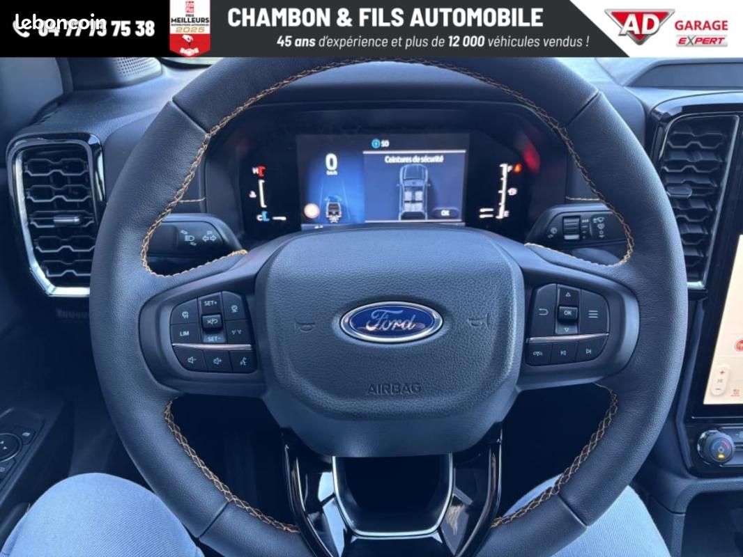 Ford Ranger DOUBLE CABINE 2.0 ECOBLUE 205 CH BVA10 4WD WILDTRAK 4 places SANS MALUS (image 9)