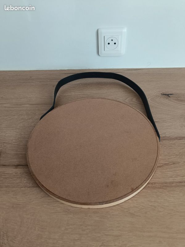 Miroir rond bois (image 2)