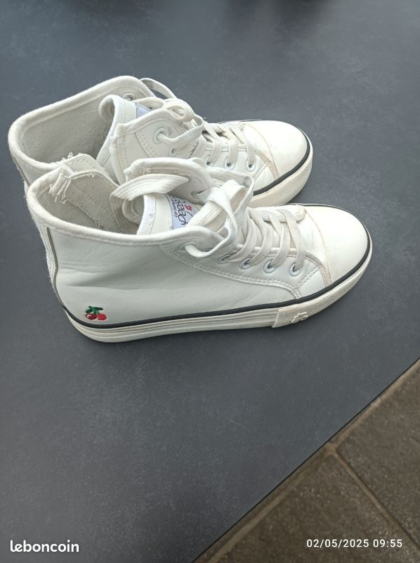 Baskets enfant fille le temps des cerises montante Chaussures