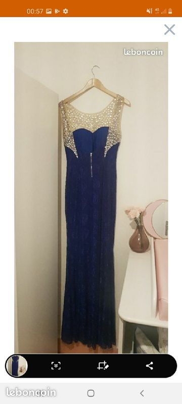 Robe de soirée bleu (image 2)