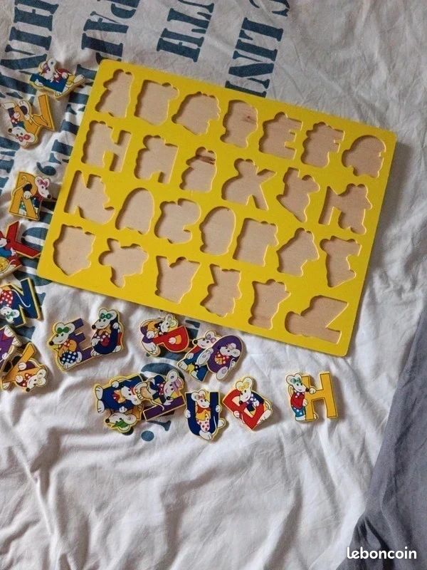 Tr s Joli Puzzle Bois Alphabet Souris 26 Pi ces Jeux Jouets tr-s-joli-puzzle-bois-alphabet-souris-26-pi-ces-jeux-jouets
