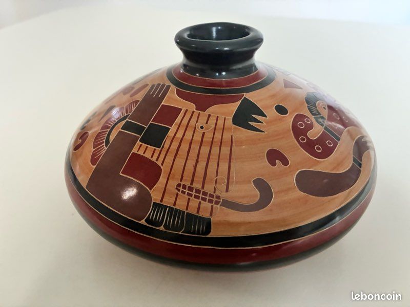 Nicaragua 🇳🇮 Magnifique Vase Emmanuel Maldonado (image 5)