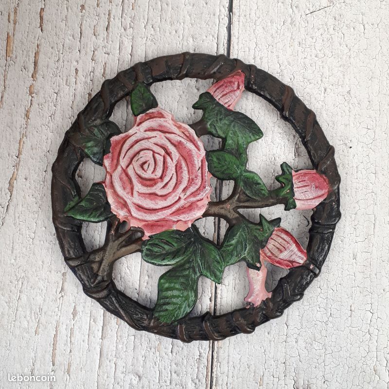 Dessous de plat vintage fonte émaillée | Auberge Vintage & Cie
