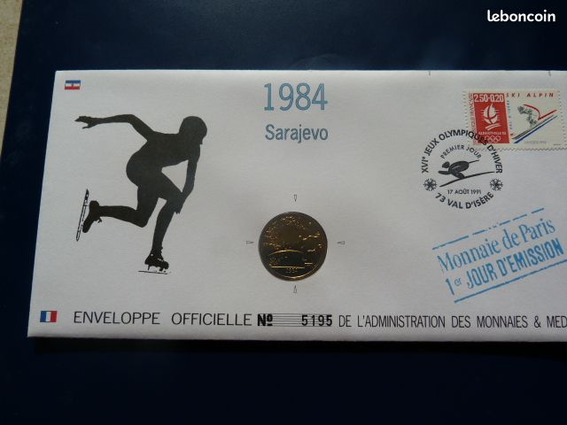 61 enveloppes Jeux olympiques Alberville 1992 - Collection
