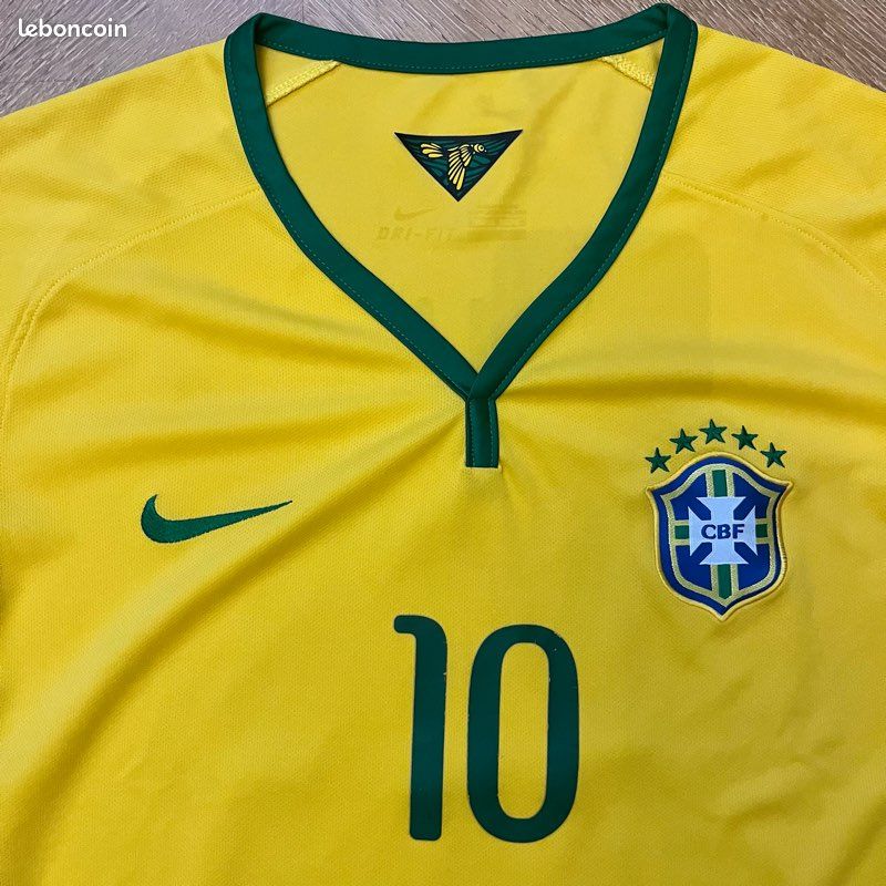 Maillot Brésil Jaune Neymar Jr Taille 2XL - Occasion, Football