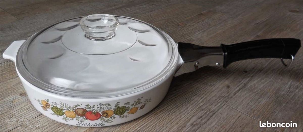 Vintage Plat / sauteuse Pyroflam avec couvercle (image 2)