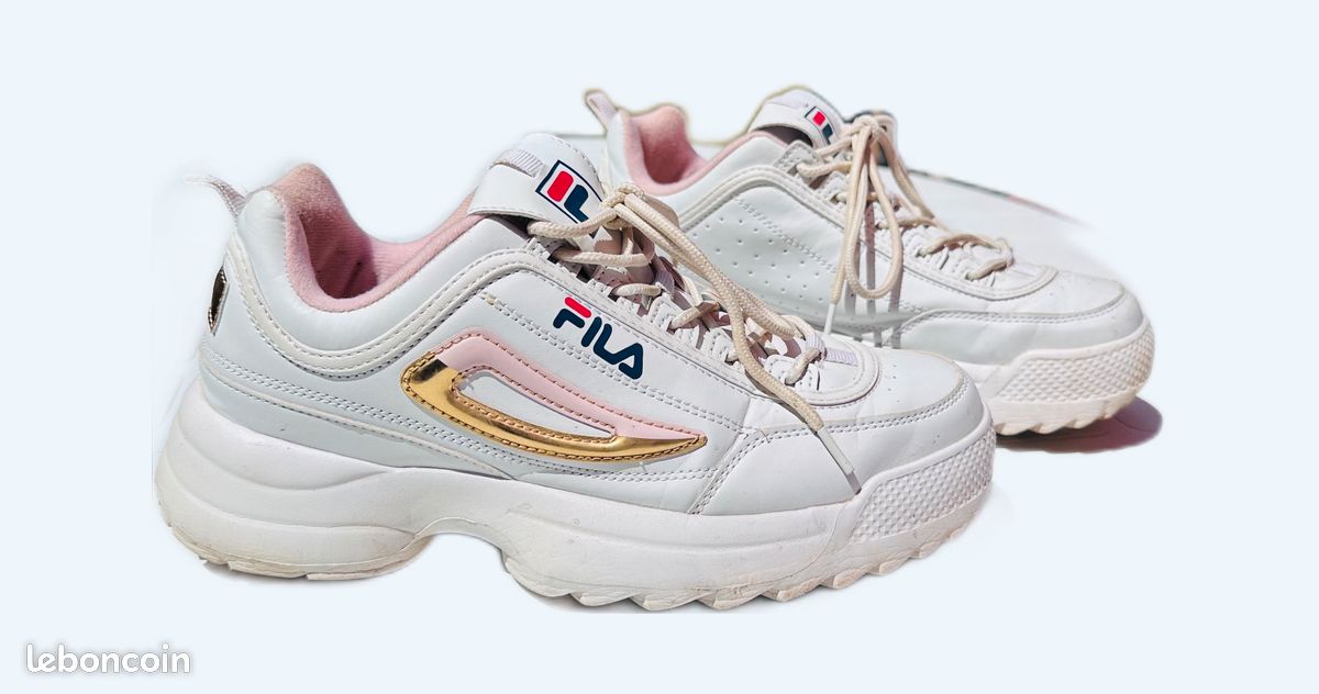 Baskets Basses Fila Taille 40 Fila Baskets Basses Toile Bleu Homme