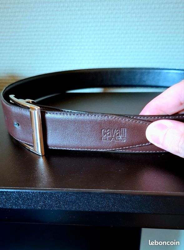 Ceinture Femme En Cuir Marron Roberto Cavalli - Occasion, état à Vérifier - Accessoire Luxe