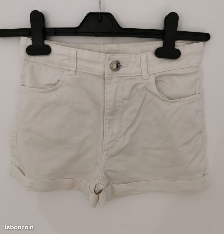Short H&M blanc Fille 11 ans Vêtements