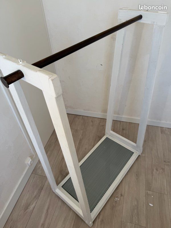 Portant en bois et plaque de verre (image 6)