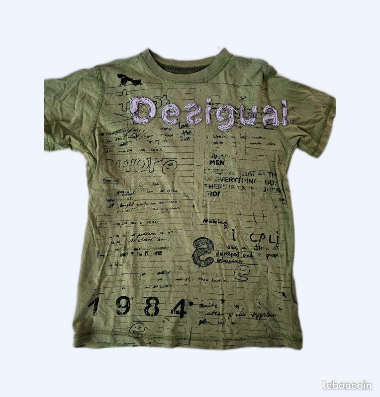 T-shirt Desigual Pour Garçon - Modèle Unique Et Coloré