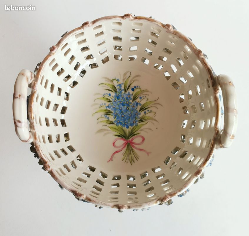 Ancienne coupe ajourée centre de table Porcelaine Schierholz & Sohn début XXème (image 7)