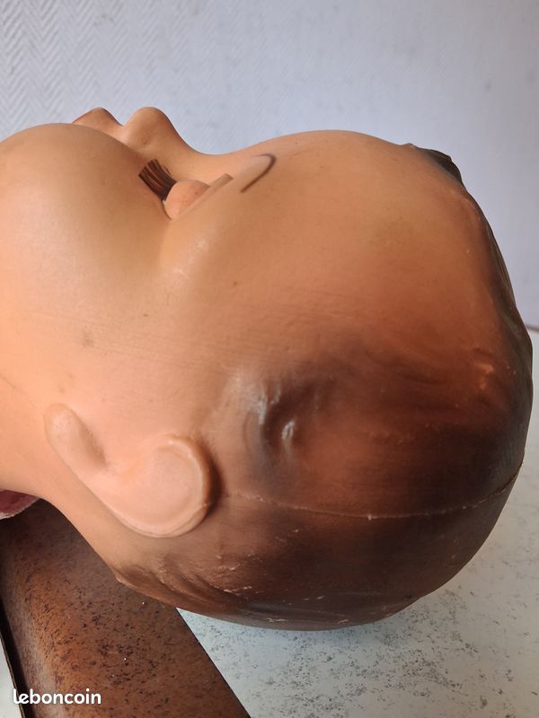 Ancien Bébé Baigneur Venus En Celluloïd - 46 Cm, Yeux Dormeurs, Tissu Rembourré, France